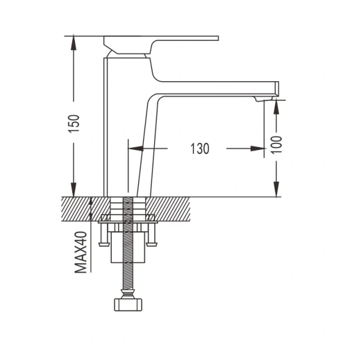 Смеситель Shevanik S8901 на раковину хром - фото 3