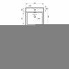 Раковина акриловая Wellsee Pure BY Wellsee 230716000 50х50 напольная цвет белый/черный 1 отверстие под смеситель
