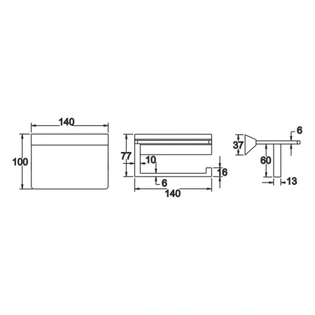 Бумагодержатель Rose RG16H RG1605H