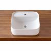 Раковина из сантехнического фарфора Lavinia Boho Bathroom Sink Slim 33311007 40х40 накладная цвет белый 1 отверстие под смеситель