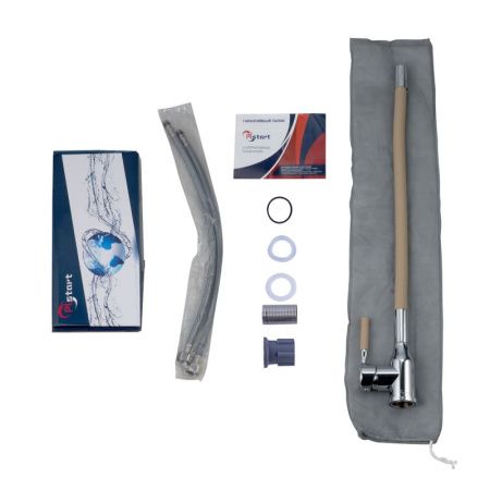 Смеситель для кухни Plstart PG54022B22 на мойку хром/бежевый