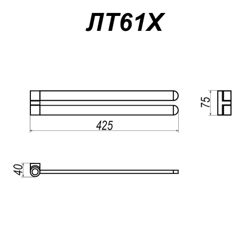 Полотенцедержатель Altasan Лотос ЛТ61Х - фото 5
