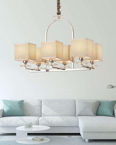 Люстра подвесная Lumina Deco Liniano (Линиано) LDP 17100-6 CHR - фото 3