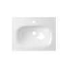 Раковина из сантехнического фарфора Lavinia Boho Bathroom Sink 33312010 60х50 встраиваемая цвет белый 1 отверстие под смеситель