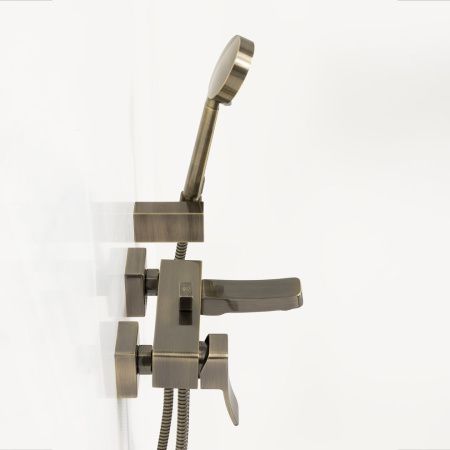 Смеситель для ванны Wasserkraft Exter 1600 1601 настенный бронза