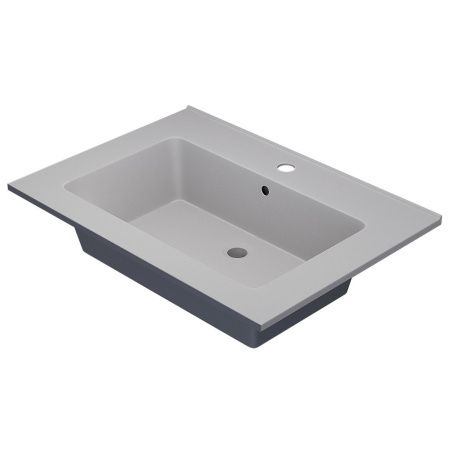 Раковина из искусственного камня Uperwood Parma Quartz 291003001 70х50 полувстраиваемая цвет белый