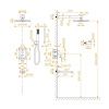 Душевая система RGW Shower Panels 51140856-04 встраиваемая в стену цвет черный