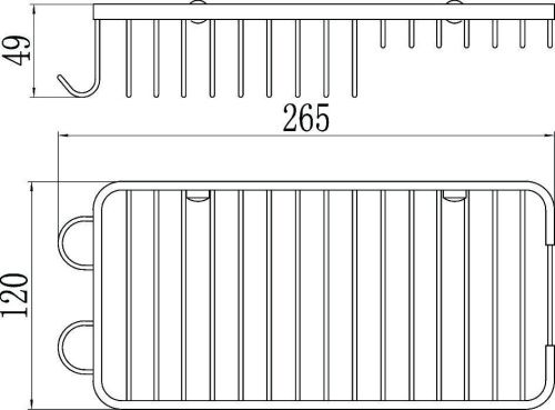 Полка в ванную комнату Savol S-002817 - фото 3