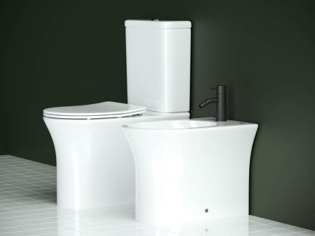 Унитаз напольный с бачком Ceramica Nova STAR CN1904 белый с сиденьем микролифт безободковый душевой смыв