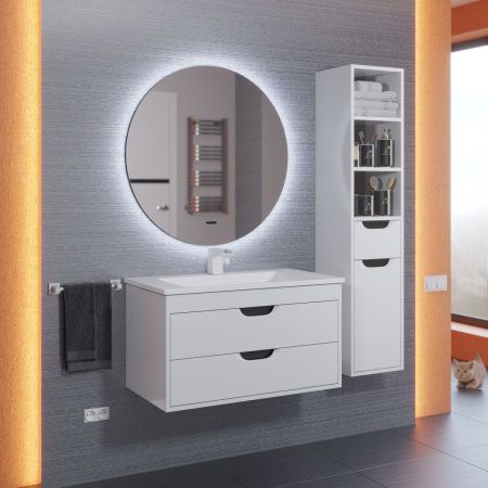 Зеркало с подсветкой и антизапотевателем Uperwood Modul 2949345678 70х70 подвесное