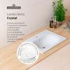 Раковина из сантехнического фарфора Lavinia Boho Bathroom Sink 33312010 60х50 встраиваемая цвет белый 1 отверстие под смеситель