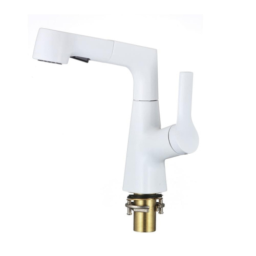 Смеситель для кухни D-Lin D158374-C на мойку белый - фото 2