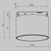 Трековый светодиодный светильник Maytoni Technical Alfa S TR188-1-5W3K-M-BBS
