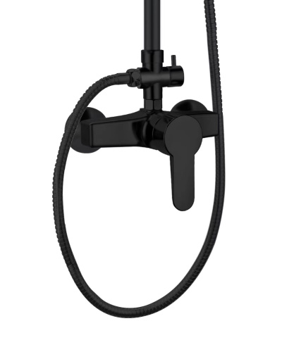 Душевая стойка OneLife  P01-912b настенная цвет черный - фото 4