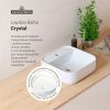 Раковина из сантехнического фарфора Lavinia Boho Bathroom Sink Slim 33311007 40х40 накладная цвет белый 1 отверстие под смеситель