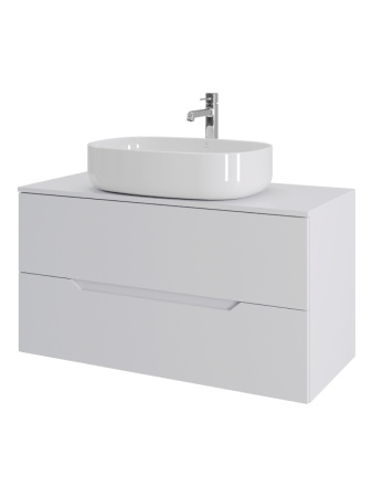 Тумба с раковиной Orange Line Li-100TuwMDF+B08-600W 100,5х46х68,7