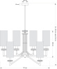 Люстра на штанге Kutek Genova (Генова) GEN-ZW-6(BN/A)