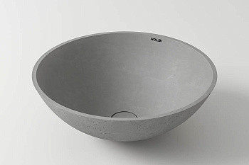 Раковина из искусственного камня Holbi DEMETER 2.02.016.44.4 41х41 накладная цвет серый