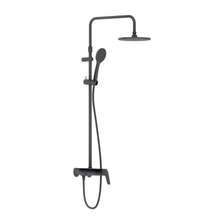 Душевая стойка Damixa Jupiter 977780300 настенная цвет черный