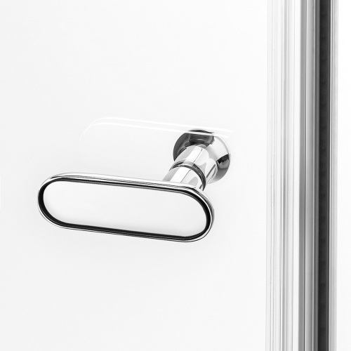 Душевой уголок New Trendy NEW SOLEO Chrome K-0385 110х90 стекло прозрачное профиль хром глянцевый - фото 5