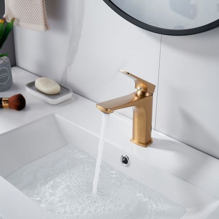 Смеситель Shevanik S4201G на раковину золото