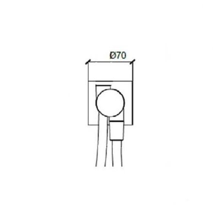 Вывод из стены в комплекте со шлангом Almar Modular E192001.MB