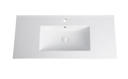Раковина из сантехнического фарфора Orange B03-1000w 100х50 встраиваемая цвет белый
