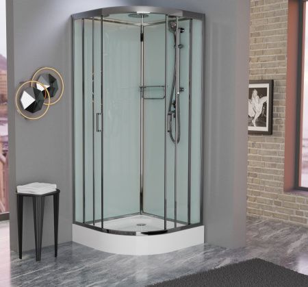 Душевая кабина Frank 161009 120х120 четверть круга с крышей ориентация универсальная