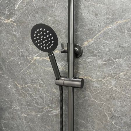 Душевая стойка Fixsen FX-9500F настенная цвет черный