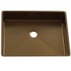 Раковина из нержавеющей стали Melana MLN-D4837G Castle 50х40 накладная цвет золото без отверстий под смеситель