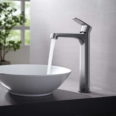 Смеситель Aquatek ОБЕРОН AQ1204CR на раковину хром без термостата