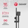 Душевая стойка Agger Brilliant A0394444 настенная цвет черный