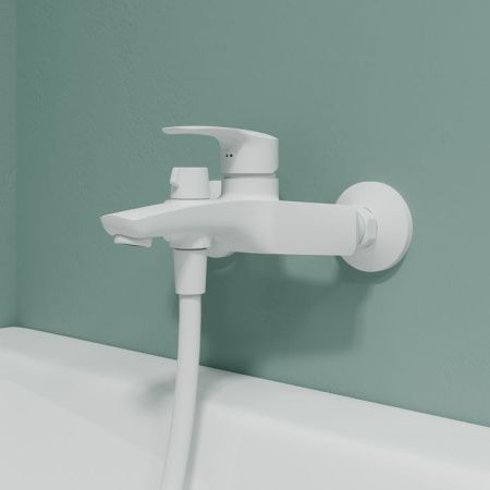 Смеситель для ванны и душа IDDIS Ray RAYWT02i02WA настенный белый