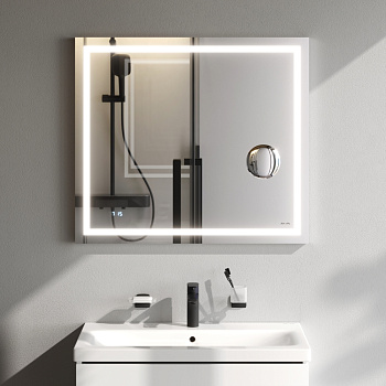 Зеркало в ванную Am.Pm Gem M91AMOX0803WG 80х70 цвет серебро