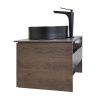 Тумба с раковиной Comforty Портленд 00-00013793CF 60х50 подвесная цвет коричневый