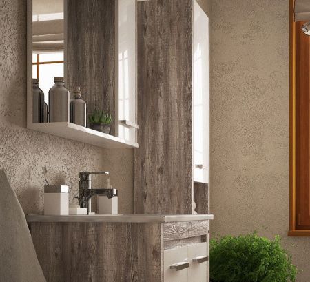 Тумба под раковину Corozo Лорена SD-00000354 60х50 напольная цвет коричневый