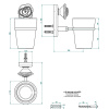 Стакан THG Rose U5J-F01-536