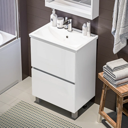 Тумба с раковиной 1MarKa Aris Ц0000033275 70х50 напольная цвет белый