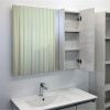 Зеркало-шкаф Comforty Бремен 00004142374CF 90х80 подвесной цвет бежевый
