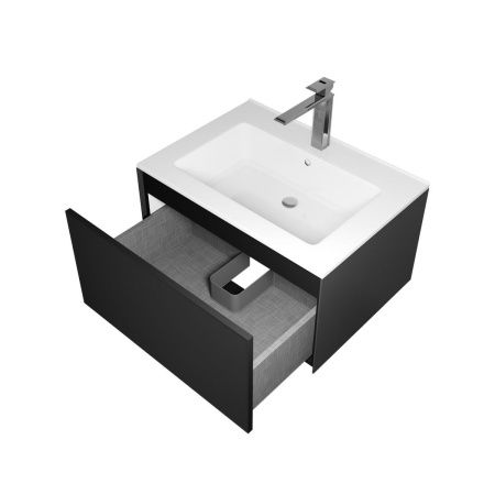 Тумба с раковиной Uperwood Parma Premium 39330205461 70х50 цвет черный