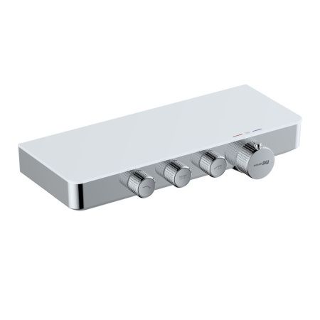 Смеситель для ванны и душа Wasserkraft 8599 Thermo настенный белый/хром с термостатом