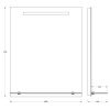Зеркало с подсветкой Evoform Ledline-S BY 2154 60х80 подвесное
