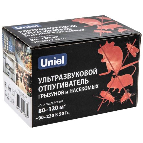 Ультразвуковой отпугиватель насекомых и грызунов Uniel UDR-E UDR-E12 Ivory - фото 5