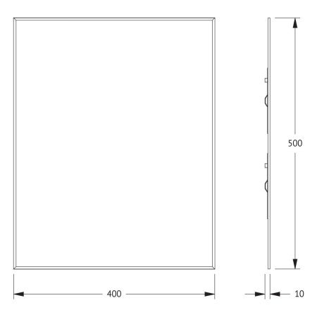 Зеркало Evoform Standard BY 0205 40х50 подвесное