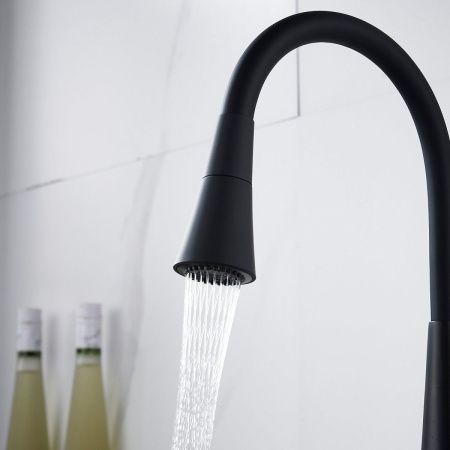 Смеситель для кухни Rose R213H на мойку черный