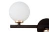 Светильник настенный Lumina Deco Marsiada (Марсиада) LDW 6033-3 BK+F.GD