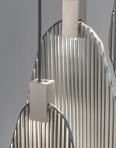 Светильник подвесной Delight Collection Harpe (Харпе) 5046P/M satin nickel - фото 3