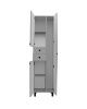 Шкаф-пенал RUNO ЭКОНОМ 00-00004891 50х31х191 напольный цвет серый