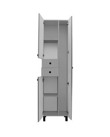 Шкаф-пенал RUNO ЭКОНОМ 00-00004891 50х31х191 напольный цвет серый