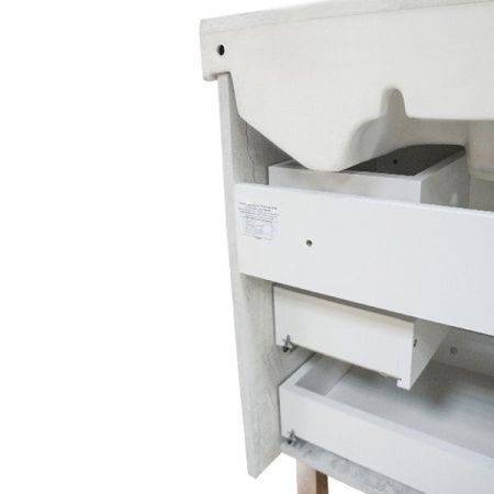 Тумба с раковиной Comforty Никосия 00004142203CF 60х40 напольная цвет серый